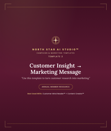 Customer Insight → Marketing Message
